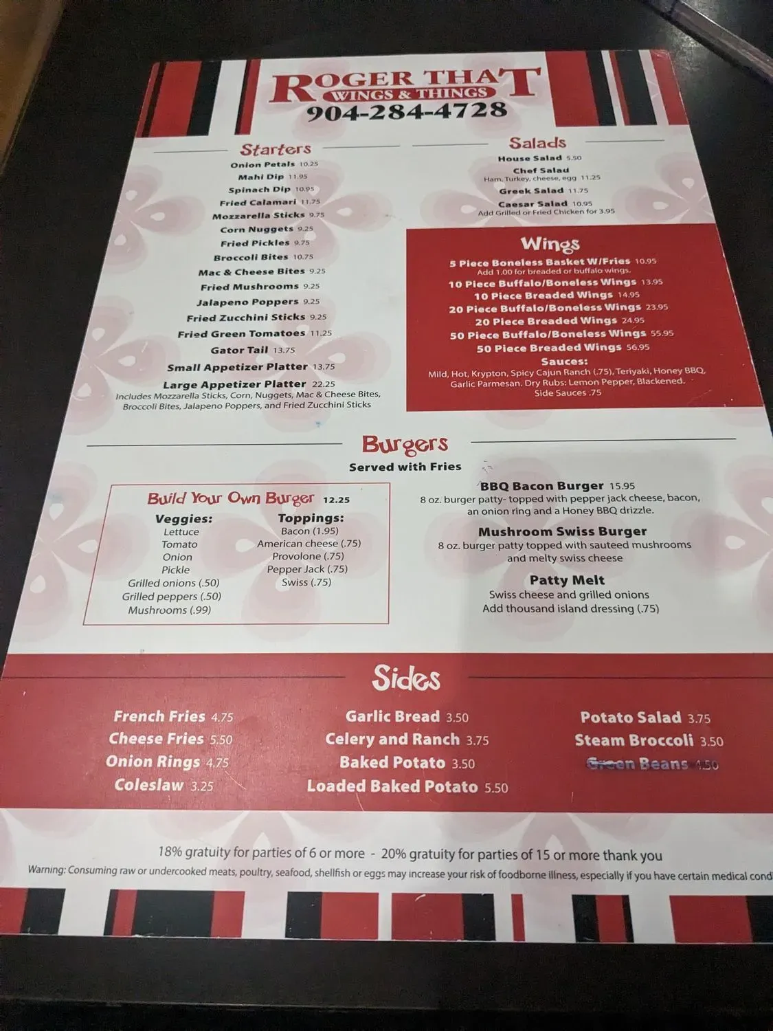 Menu 5