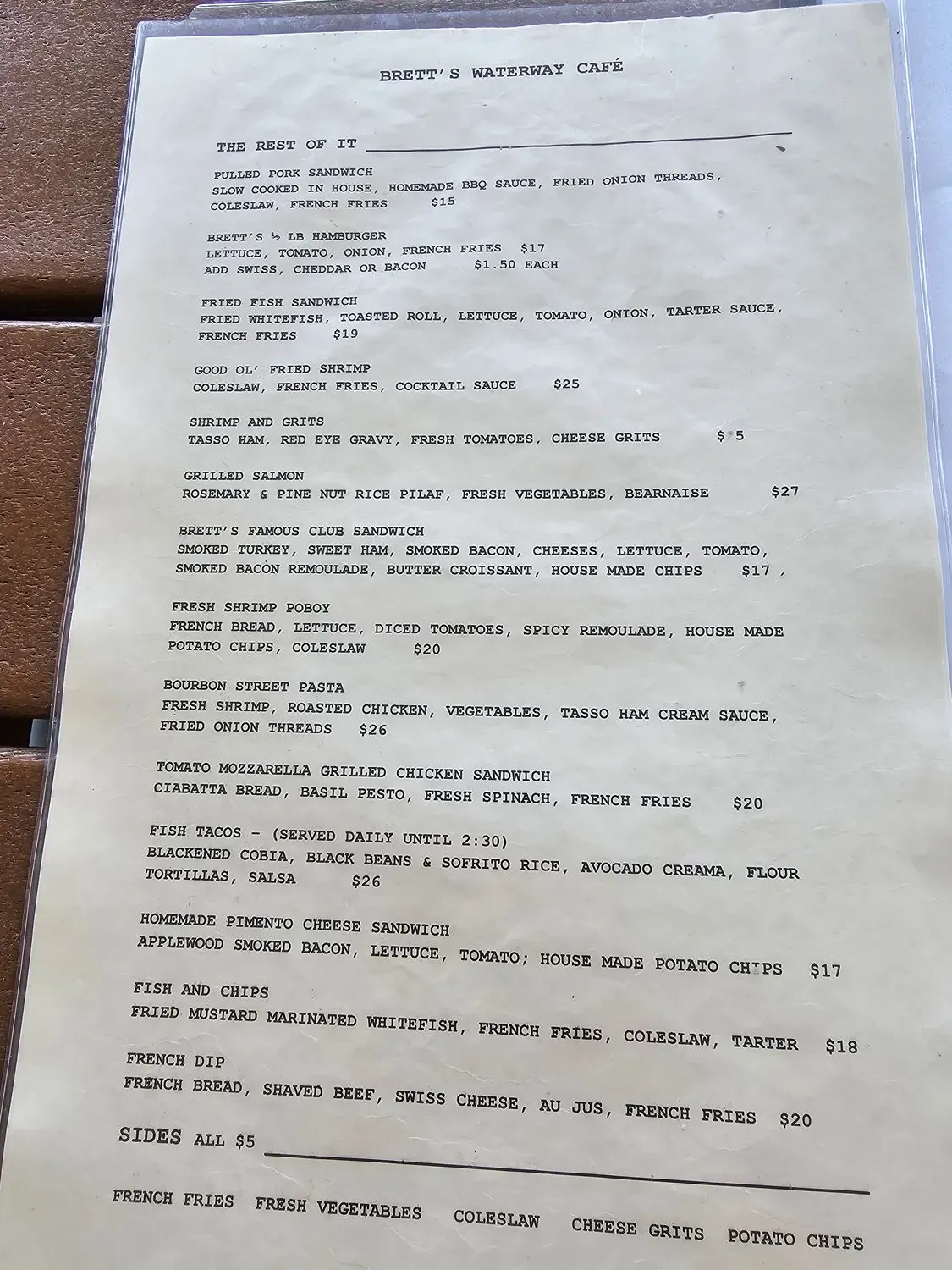 Menu 6