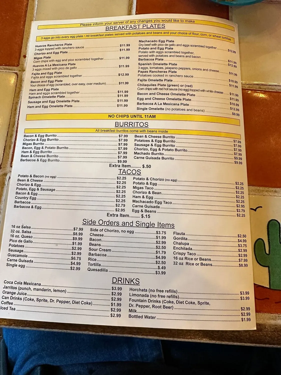 Menu 1