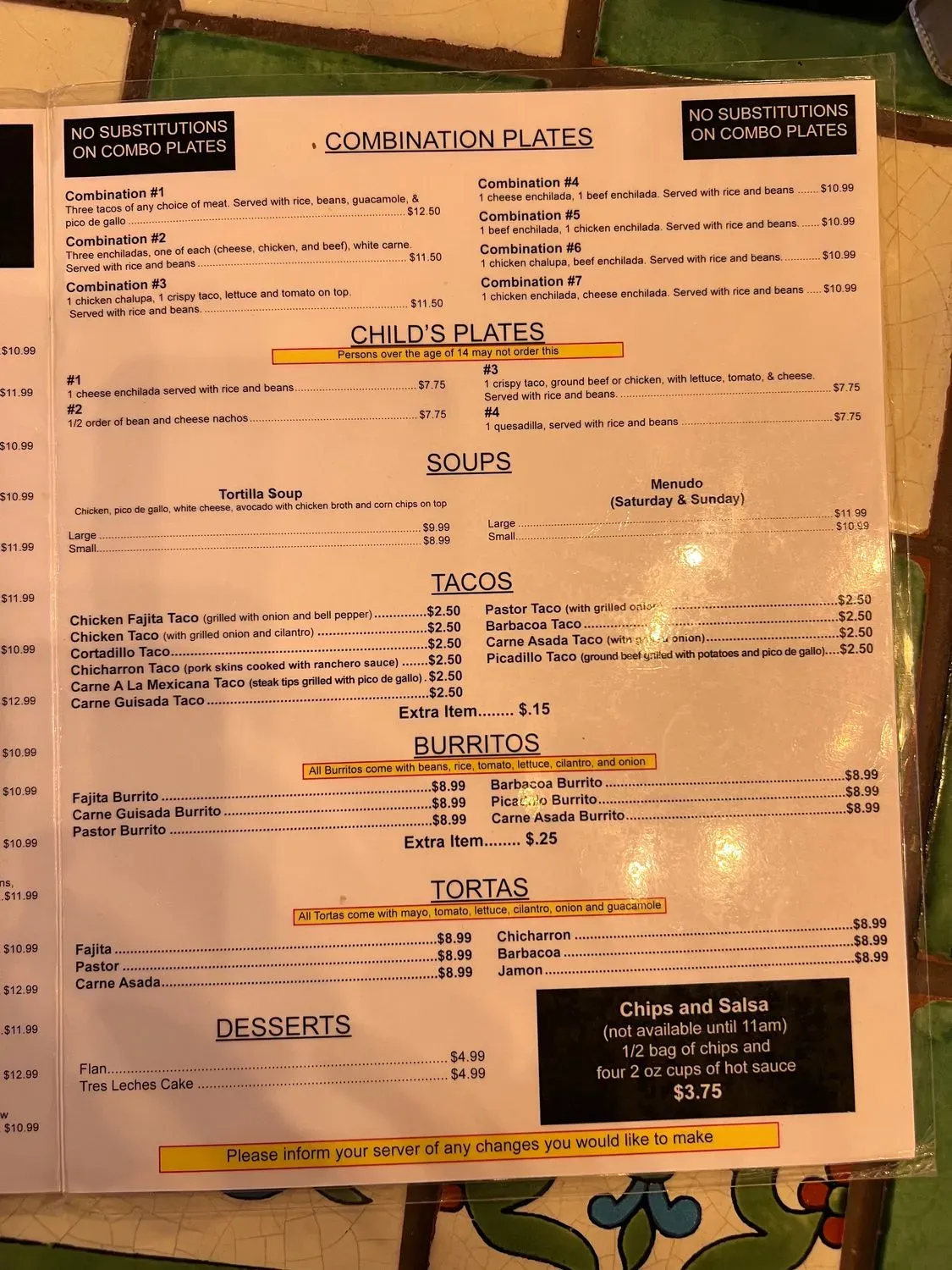 Menu 3