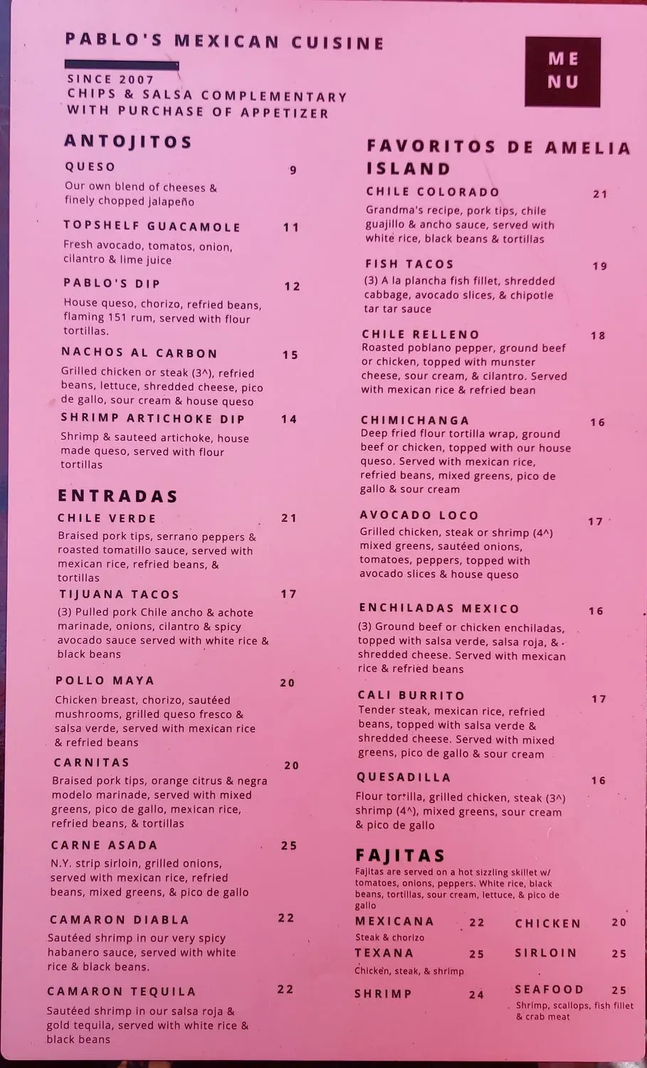 Menu 1