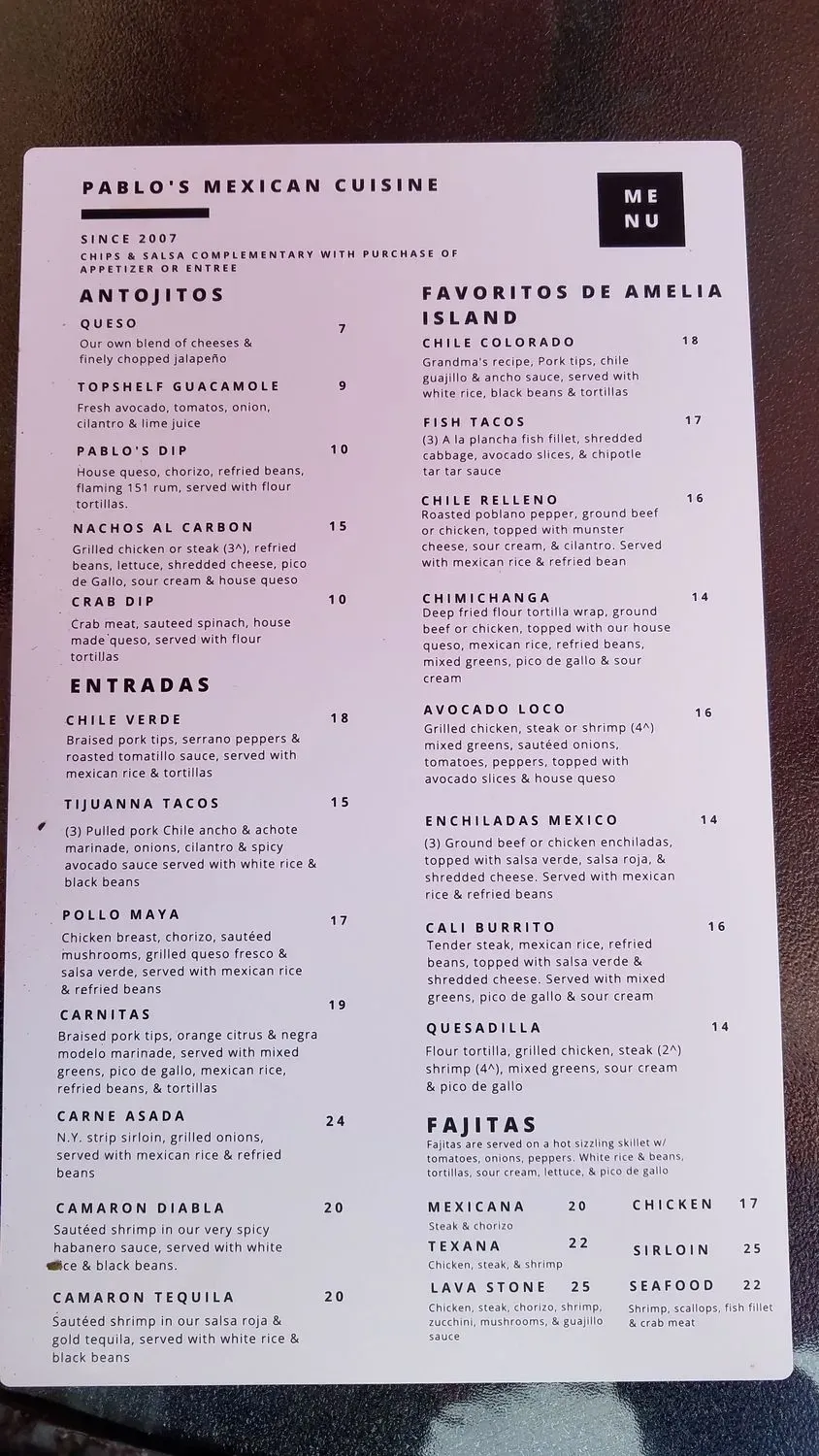 Menu 2