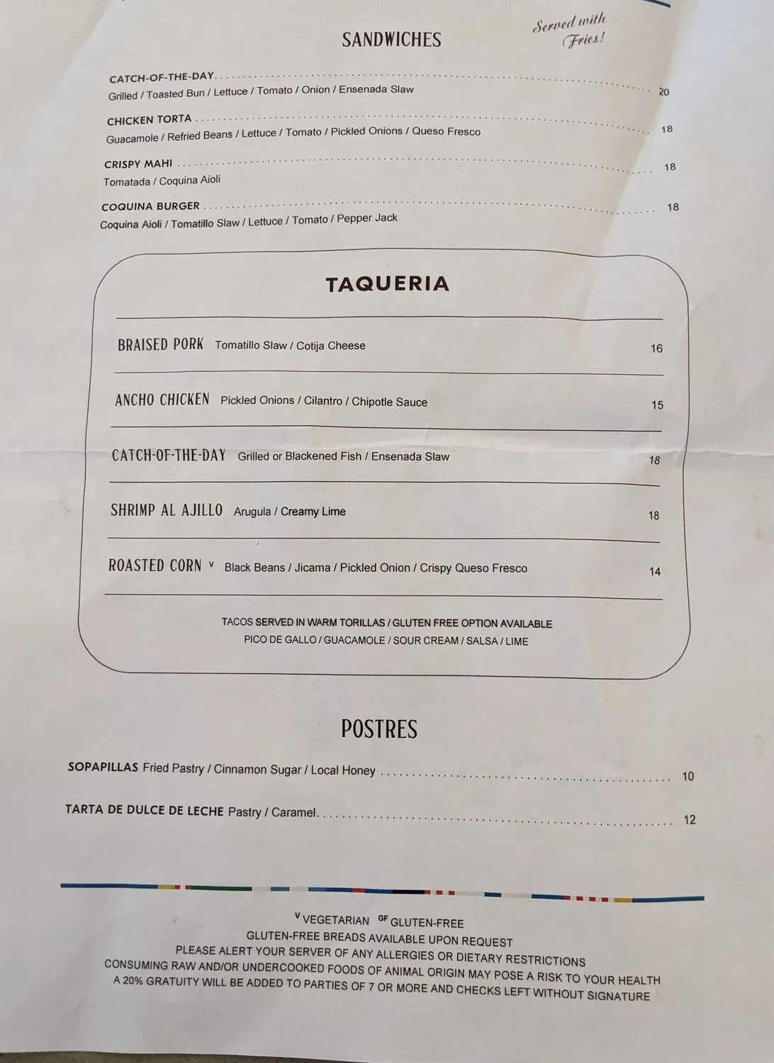 Menu 1