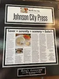 Suba's Restaurant Menu - Updated October 2025