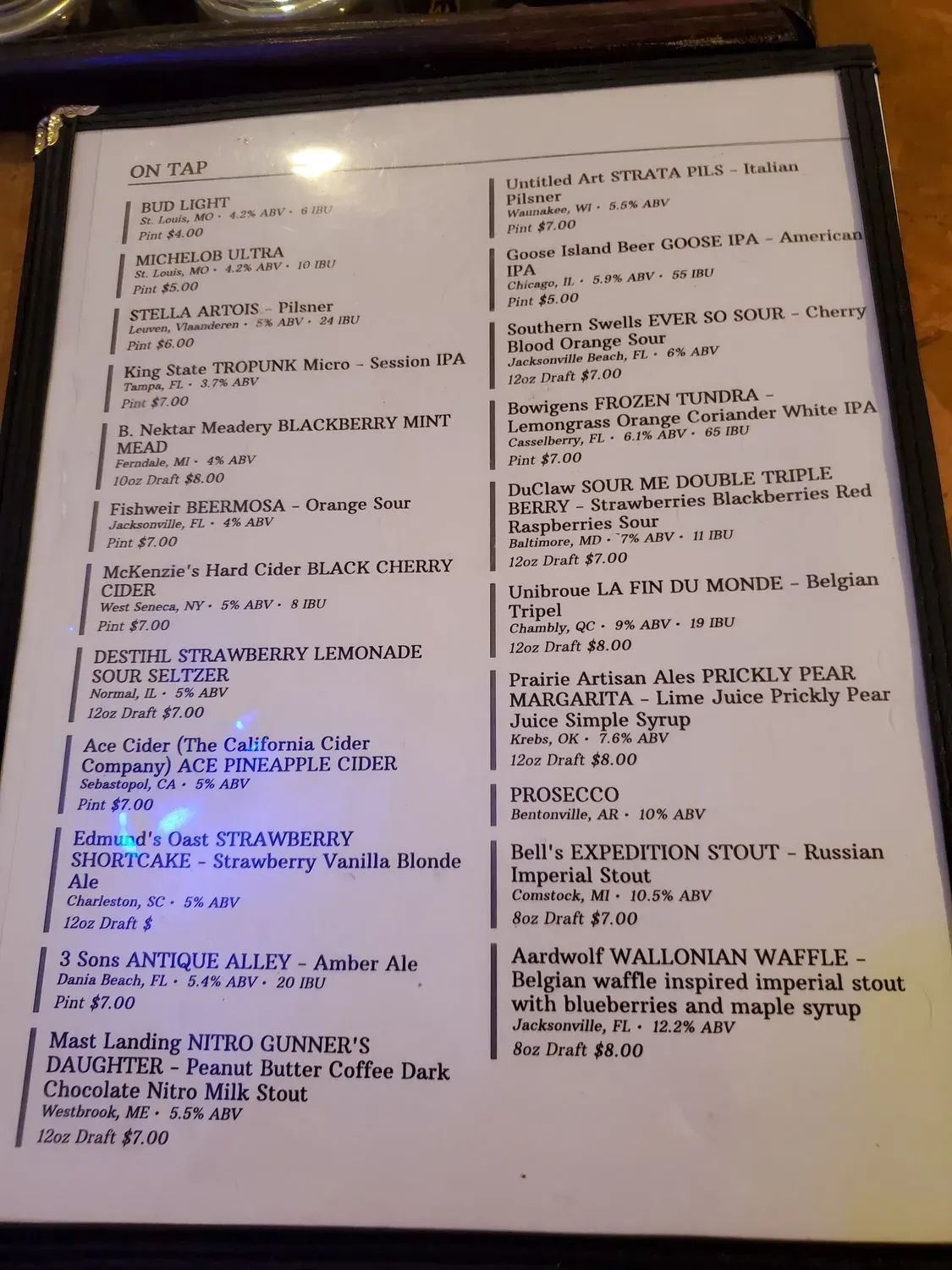 Menu 1