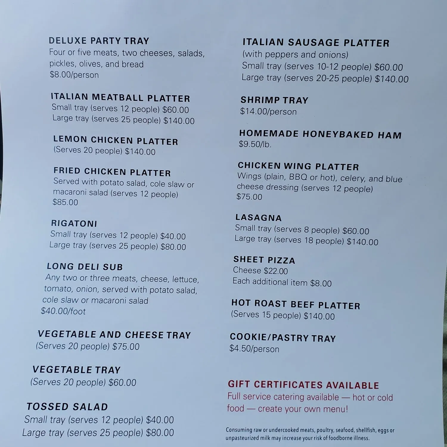 Menu 1