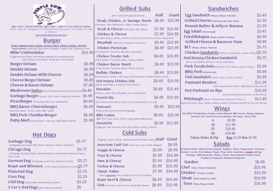 Menu 1