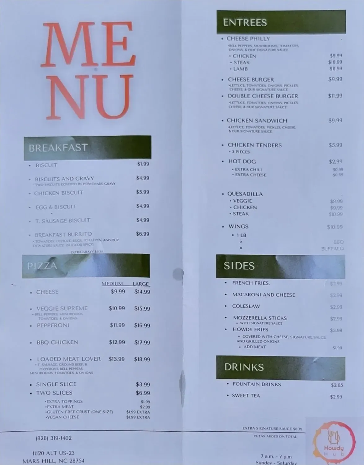 Menu 2