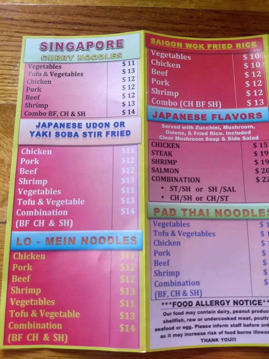 Menu 1