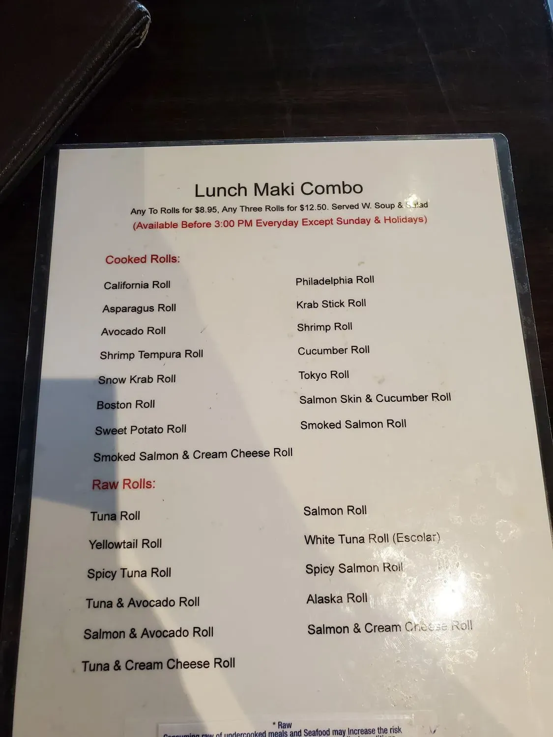 Menu 2