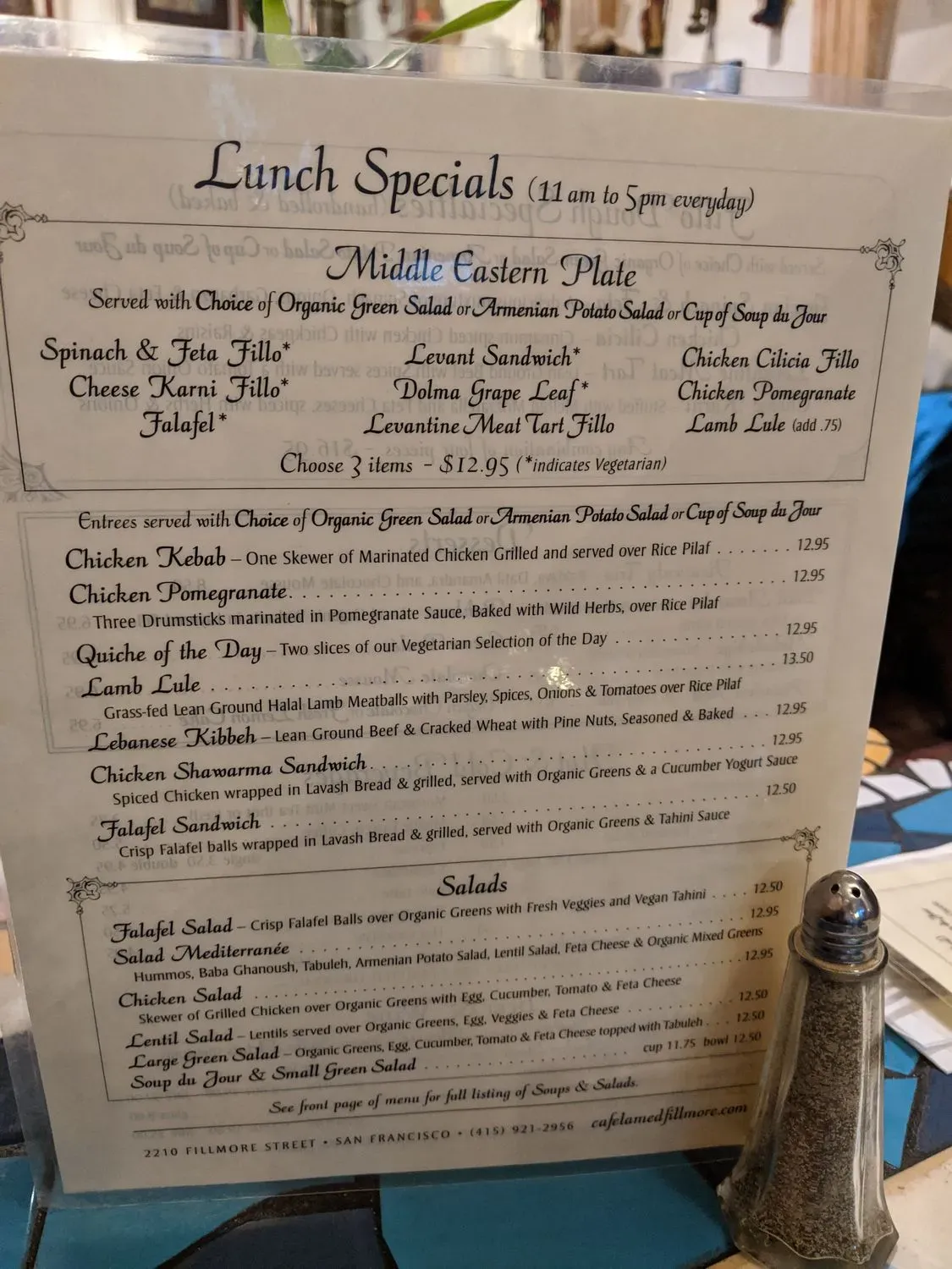 Menu 6