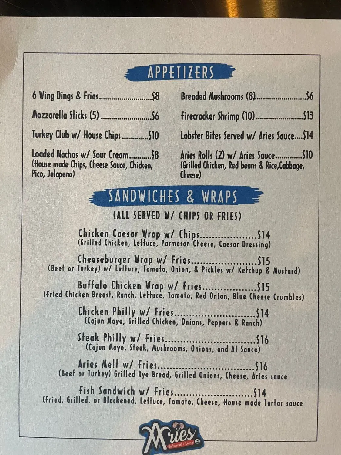 Menu 2