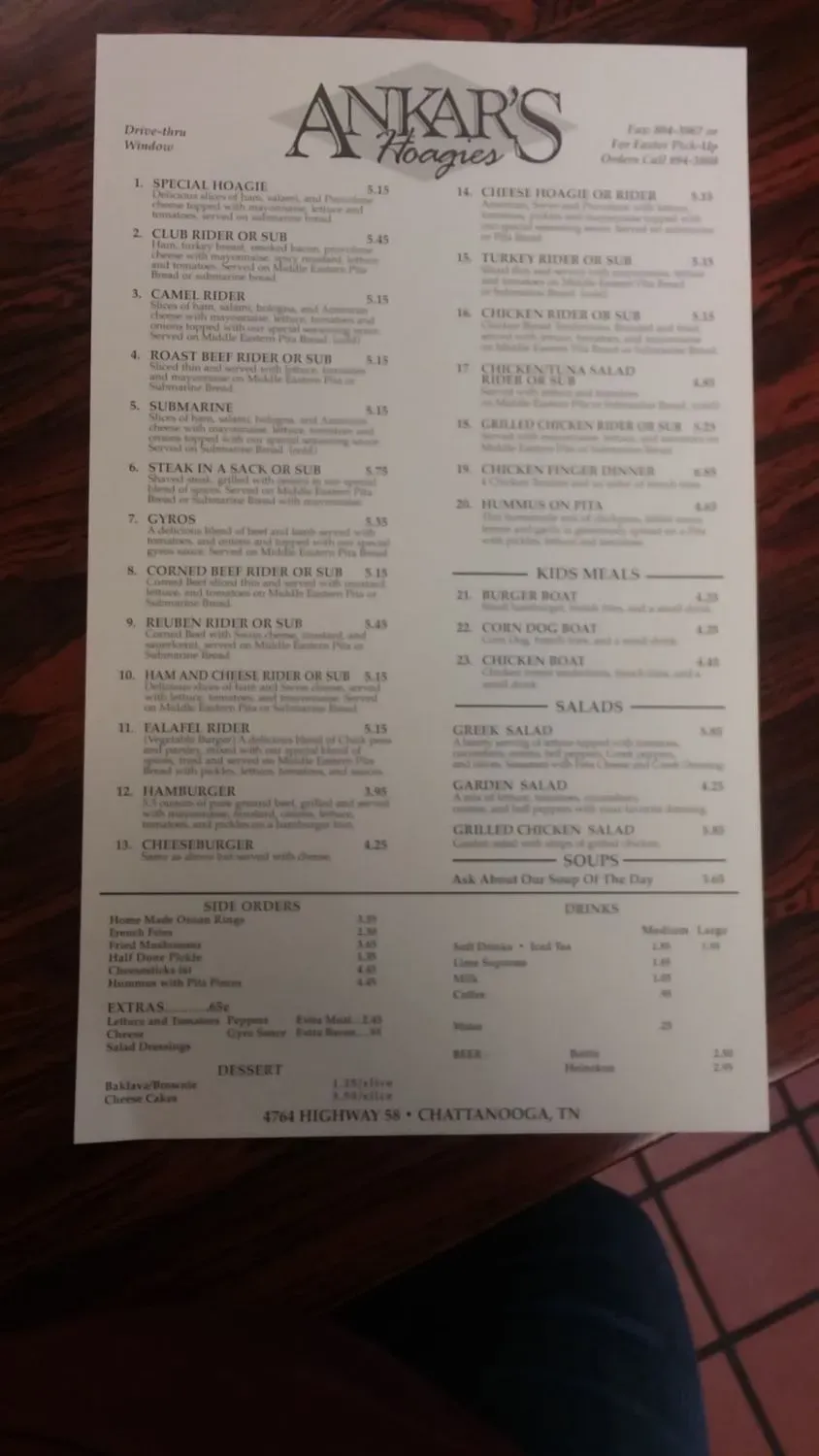 Menu 6