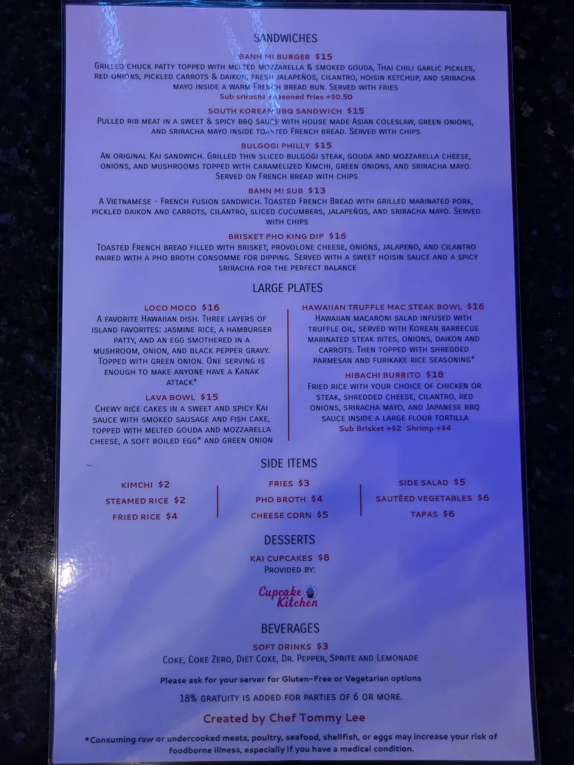 Menu 4