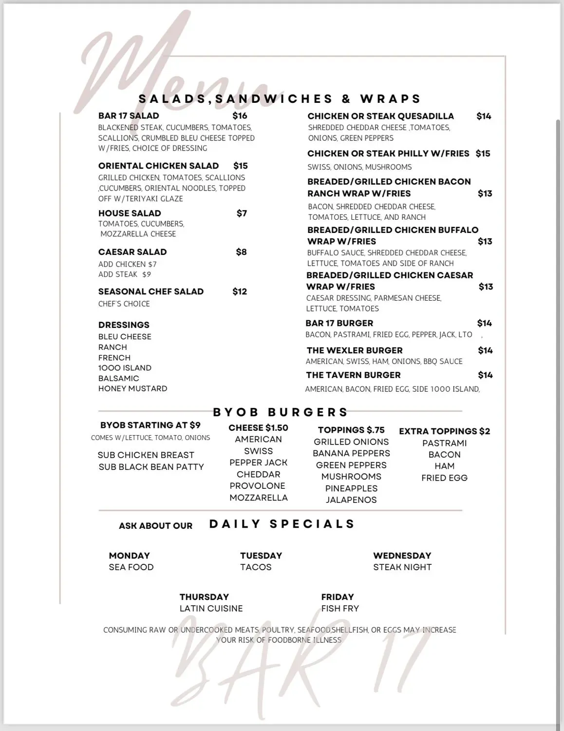 Menu 2