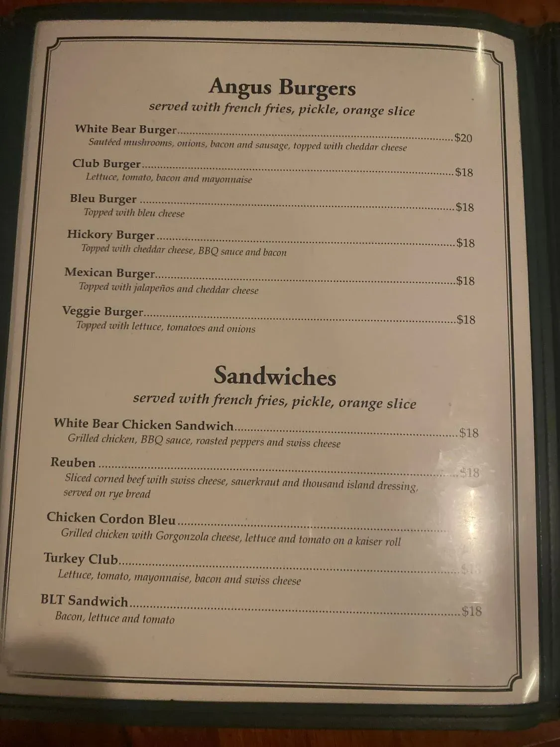 Menu 5