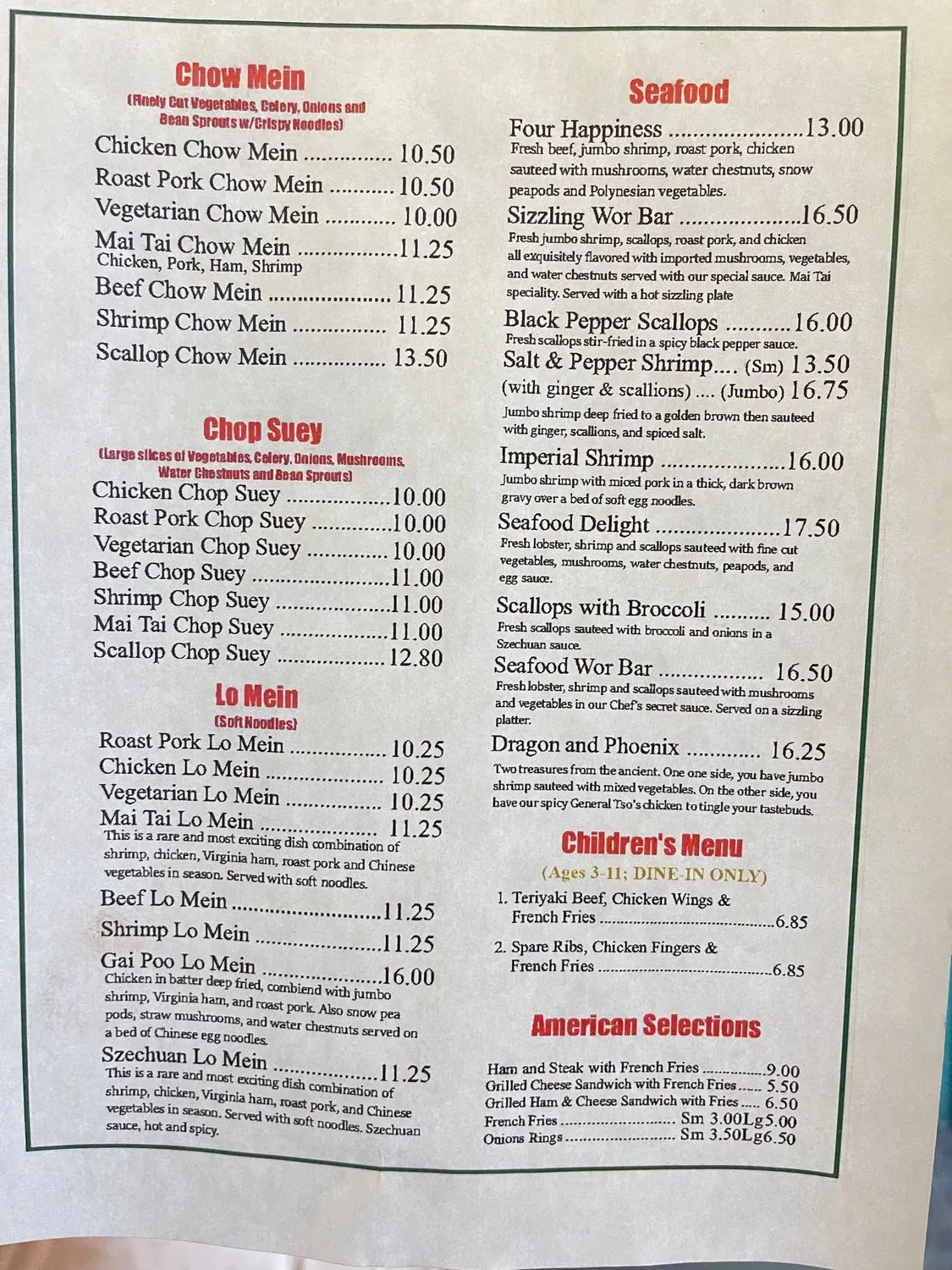 Menu 2