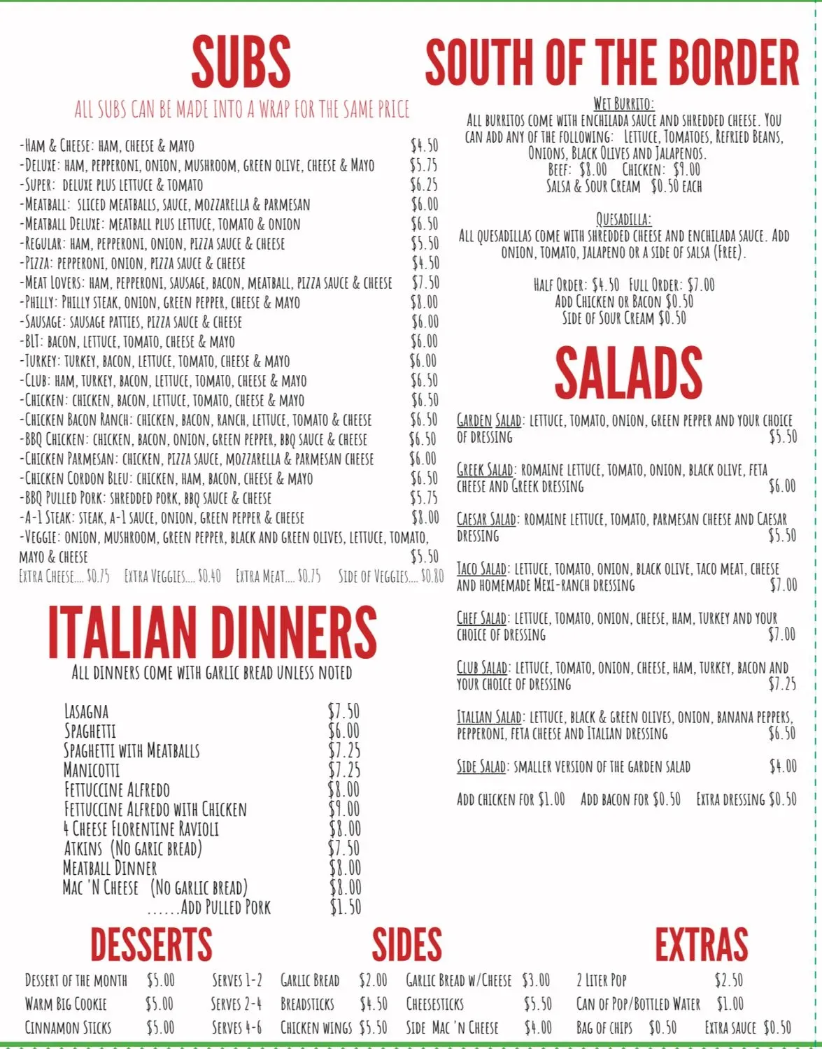 Menu 1