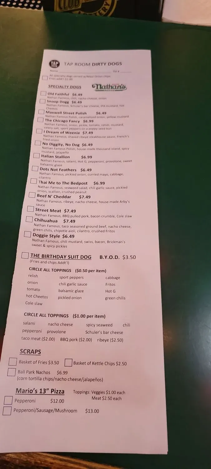 Menu 2