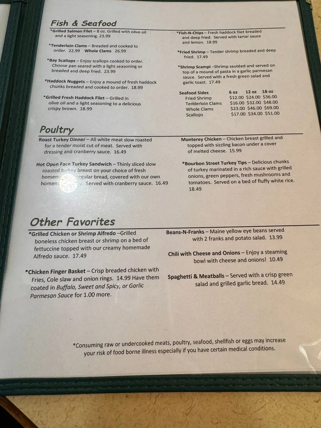 The Brookside Inn Menu - Updated November 2025
