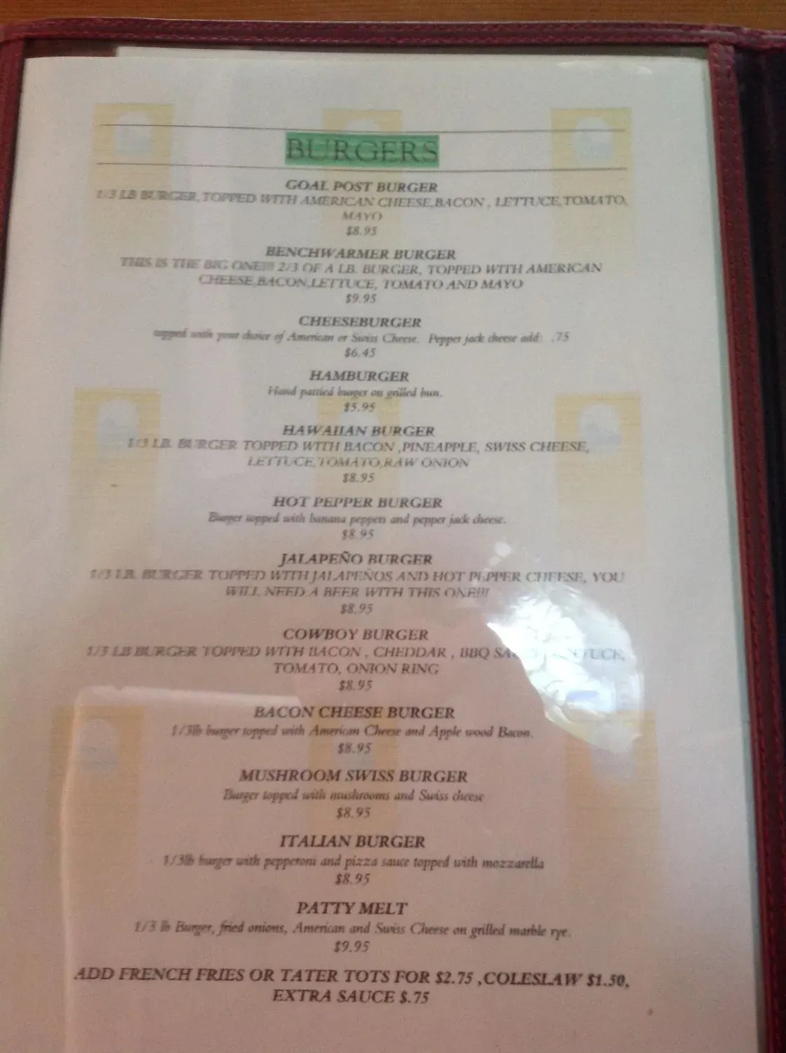 Menu 5