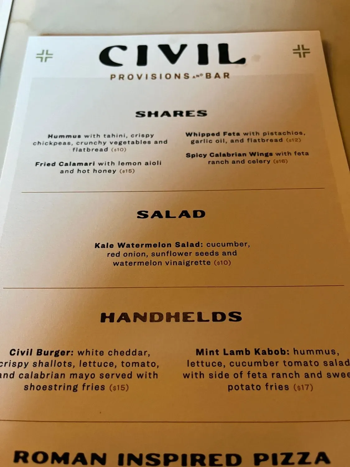 Menu 5