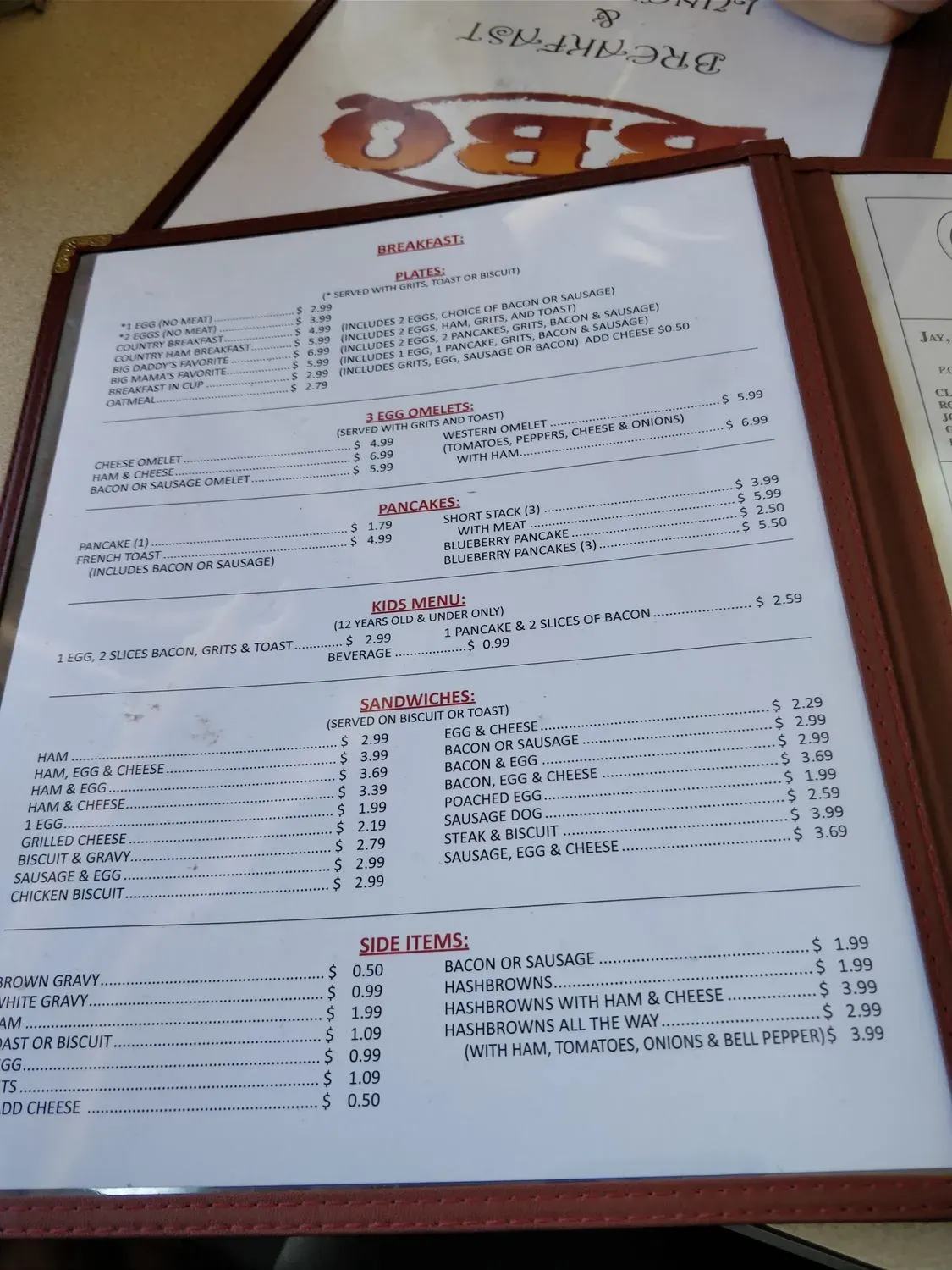 Menu 3