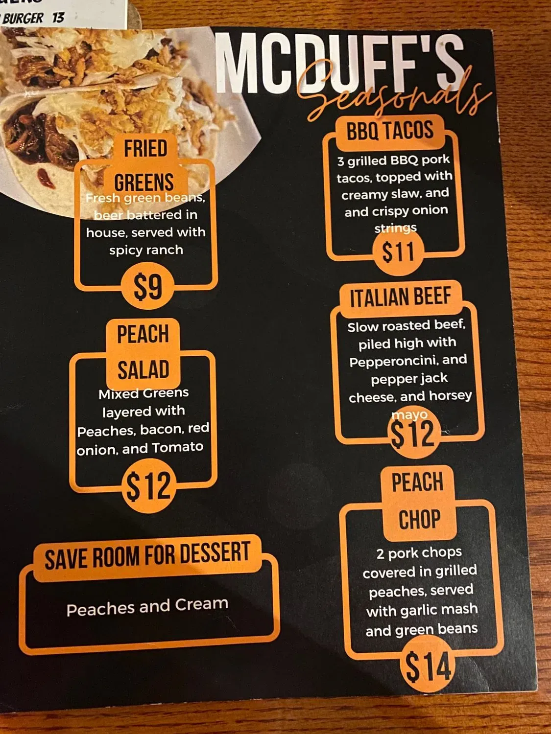 Menu 5