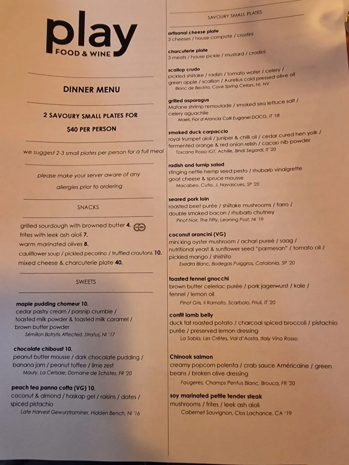 Menu 1