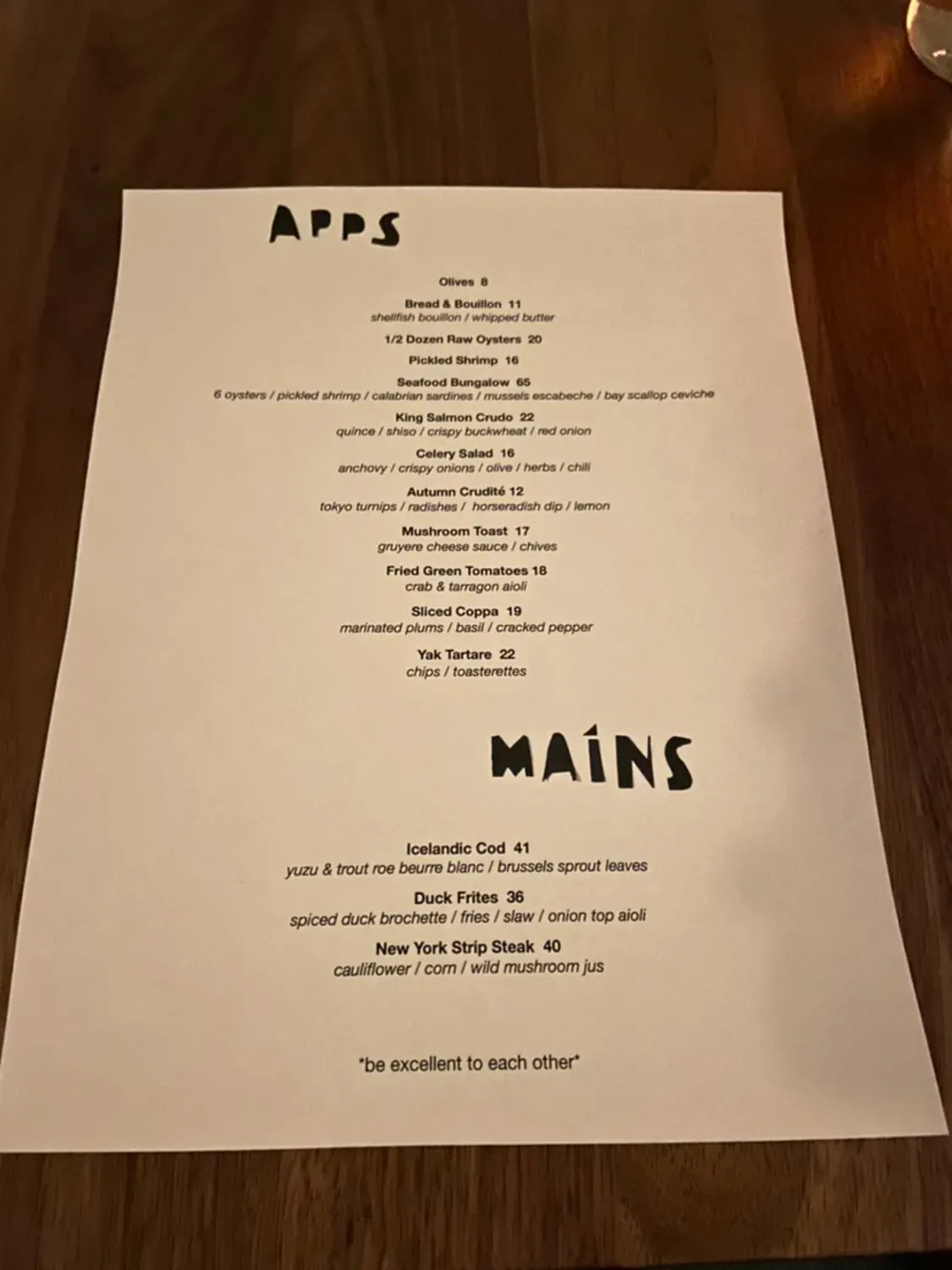 Menu 4