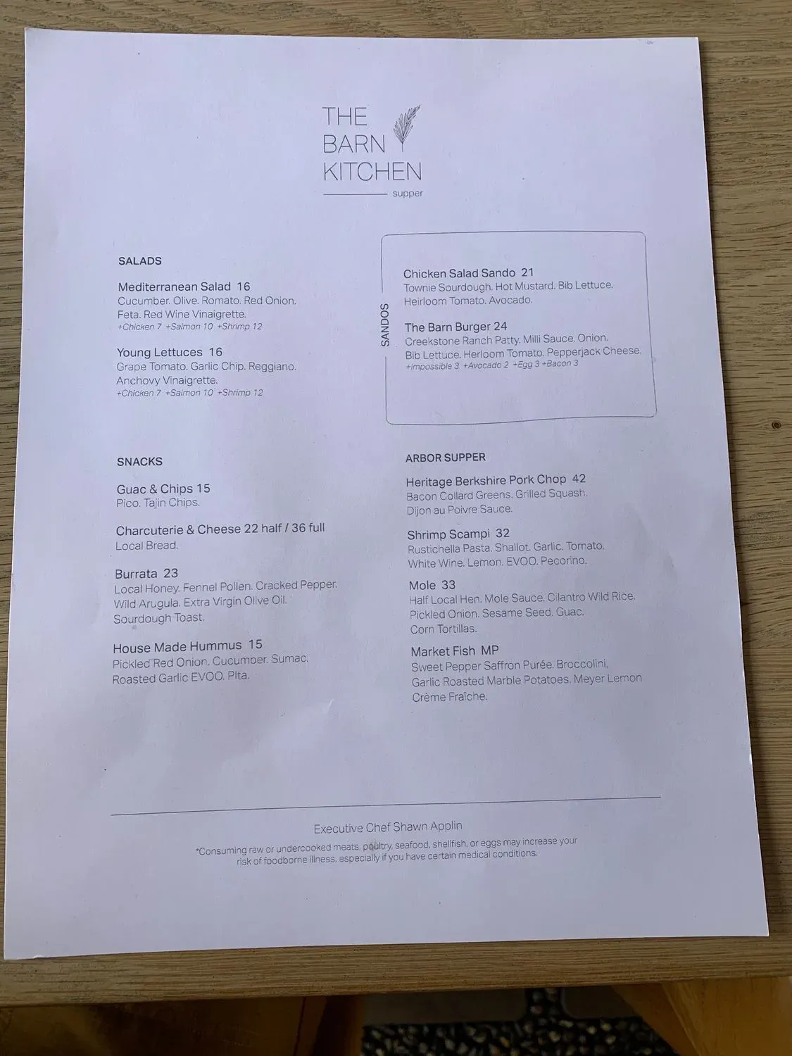 Menu 1