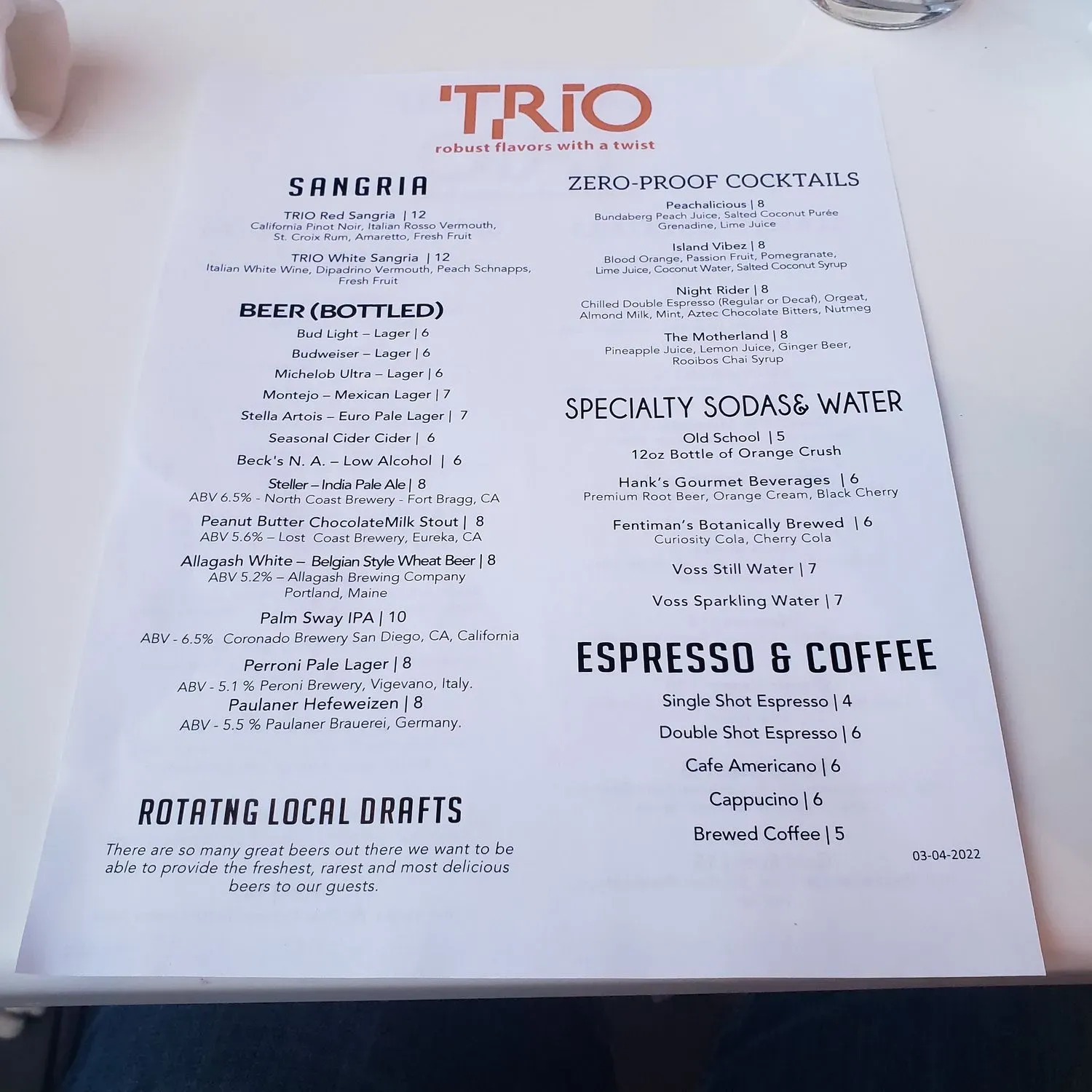 Menu 2