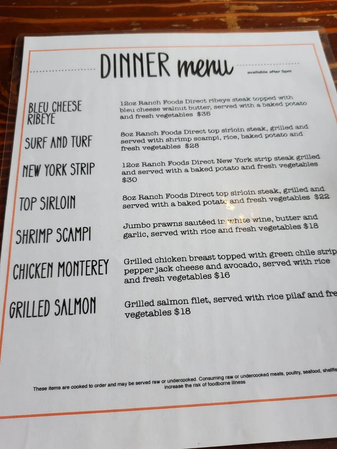 Menu 6