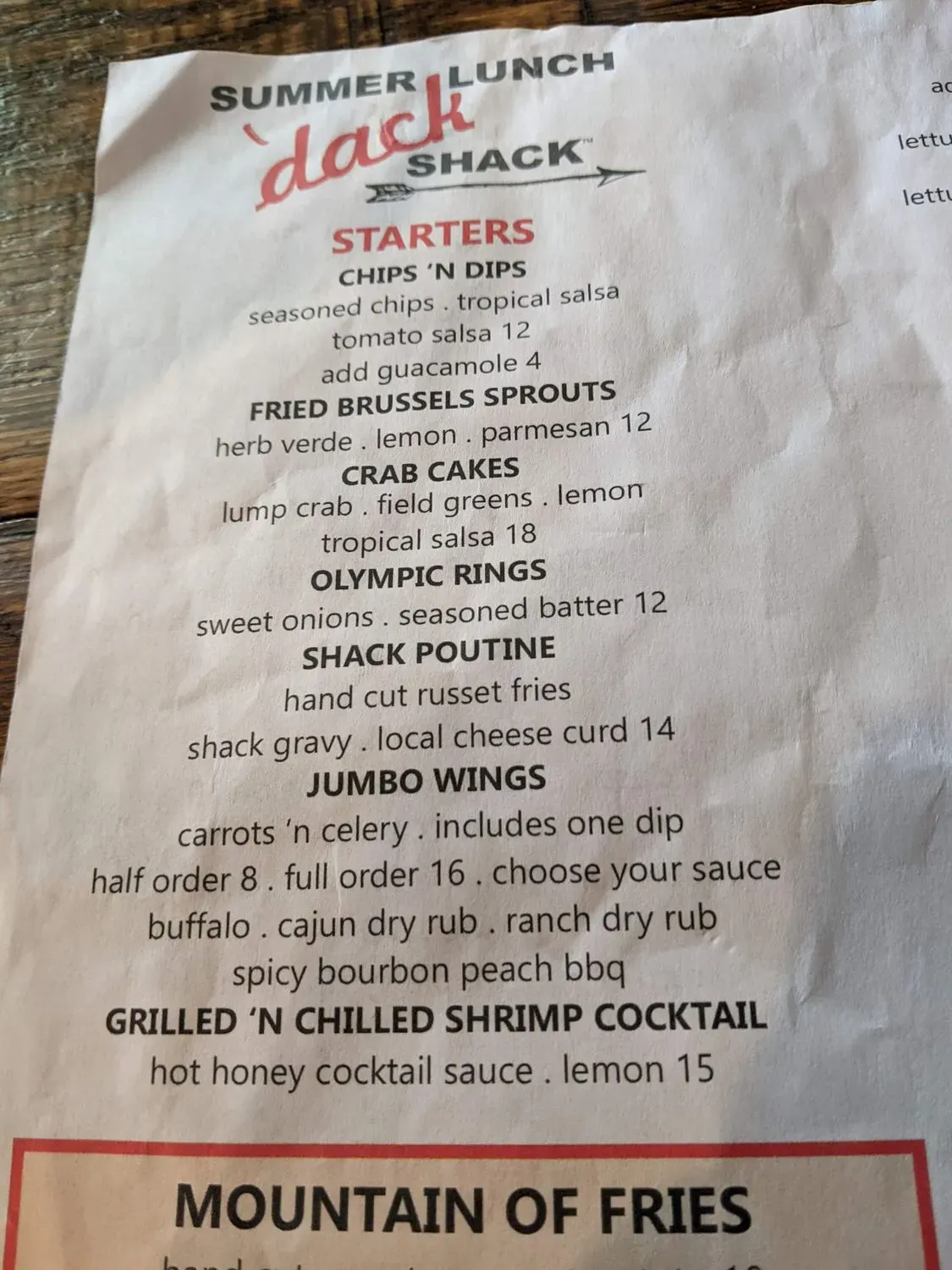 Menu 5