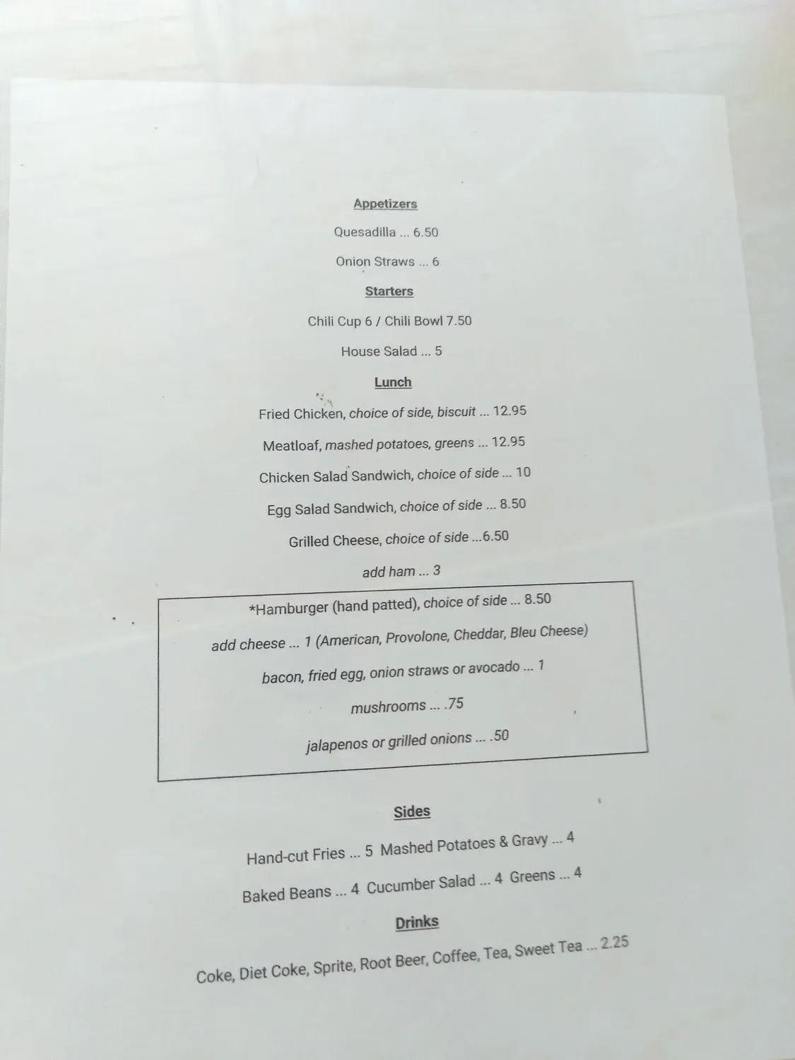 Menu 2