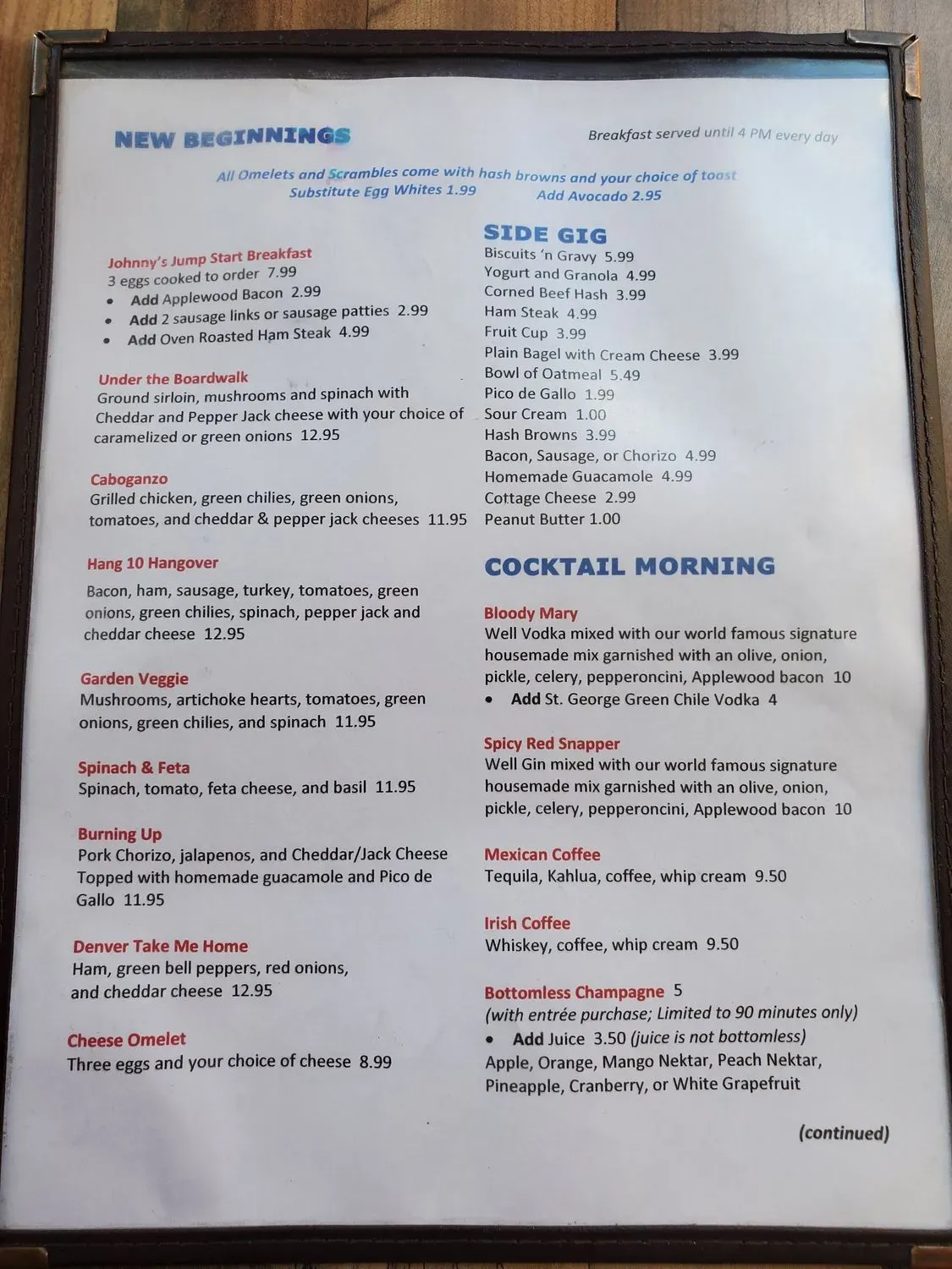 Menu 4