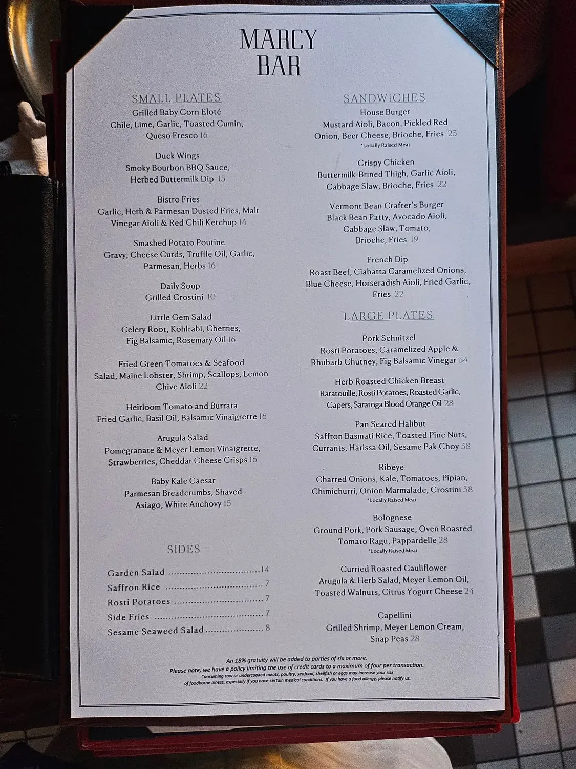 Menu 3