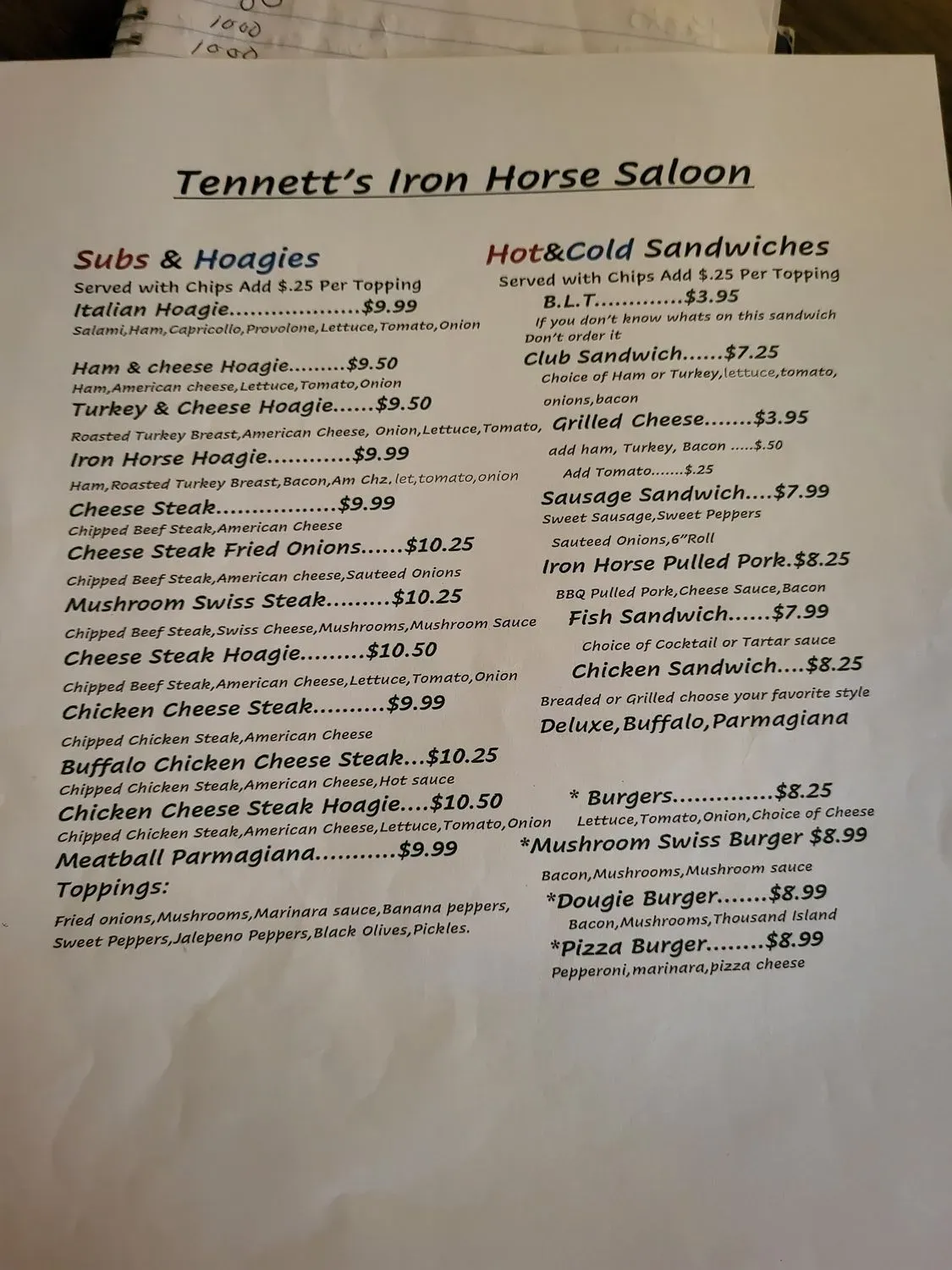 Menu 1