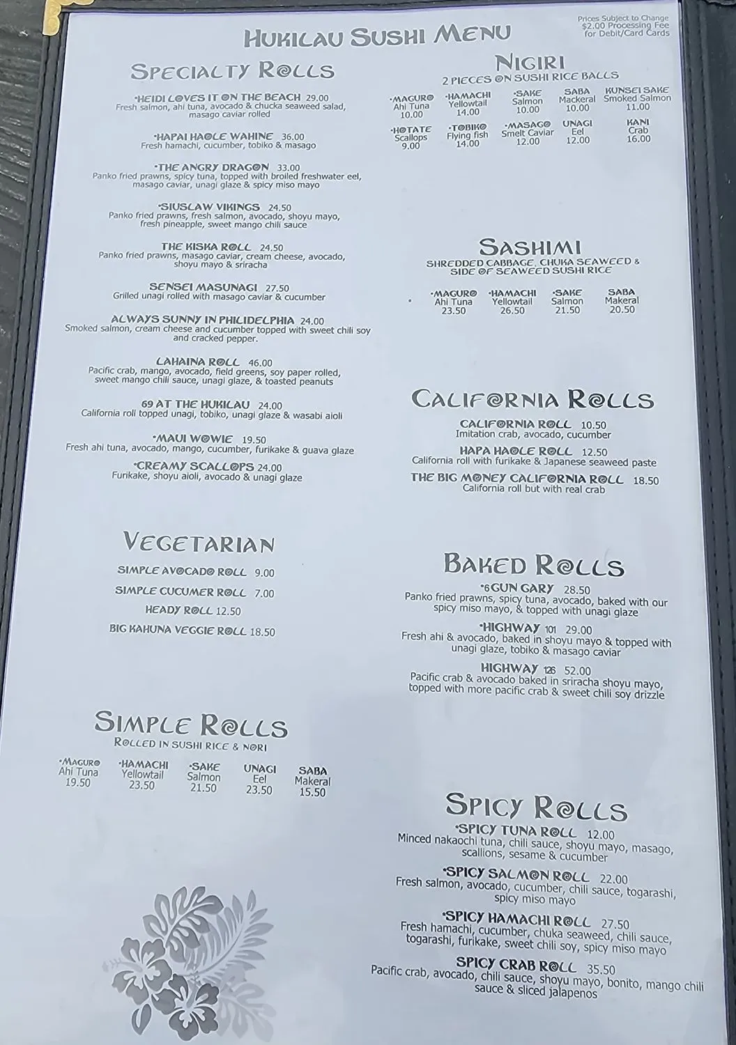 Menu 1