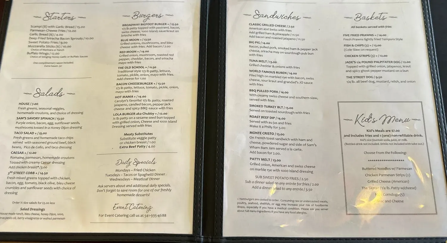 Menu 5