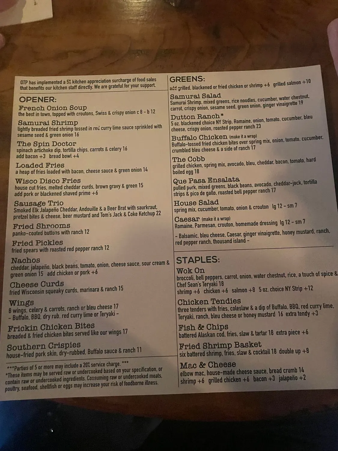 Menu 4