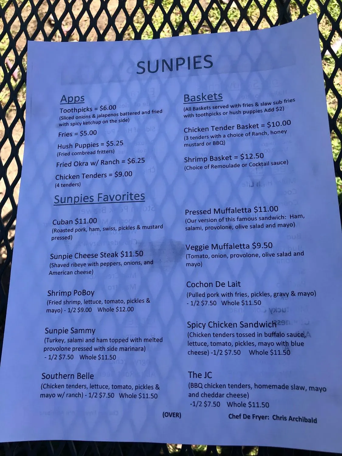 Menu 3