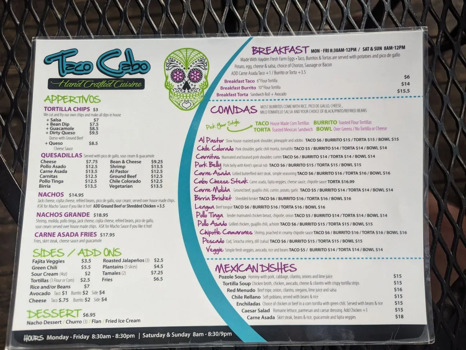 Menu 6