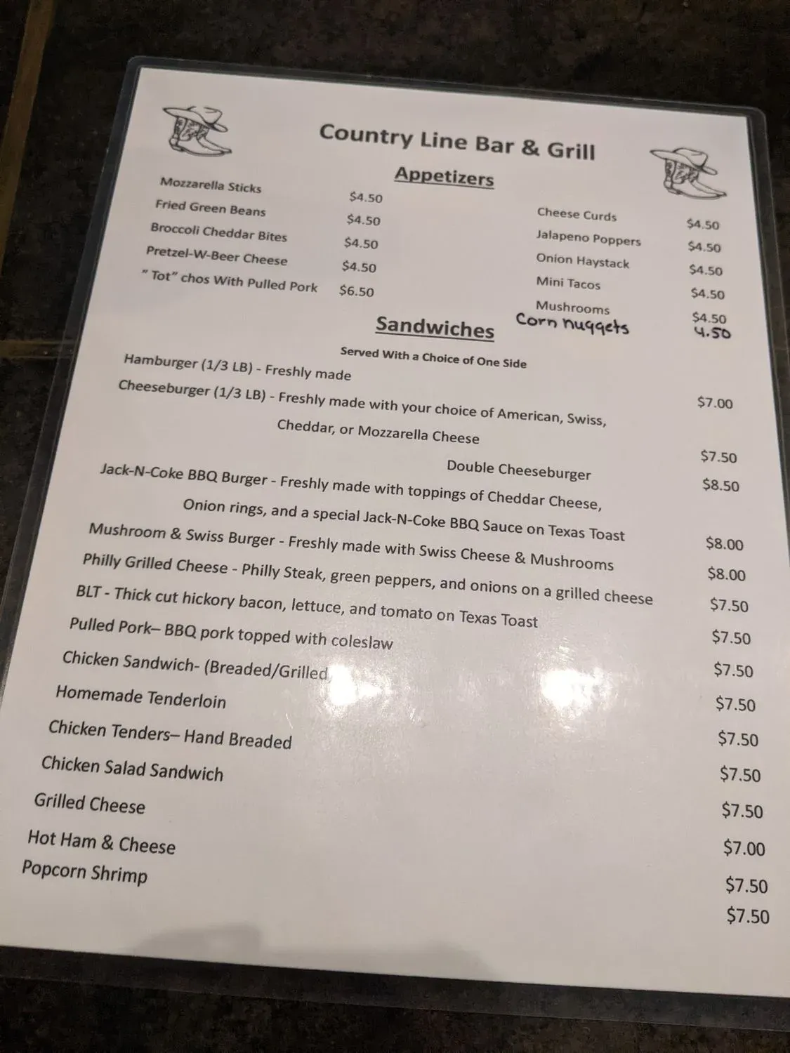 Menu 2