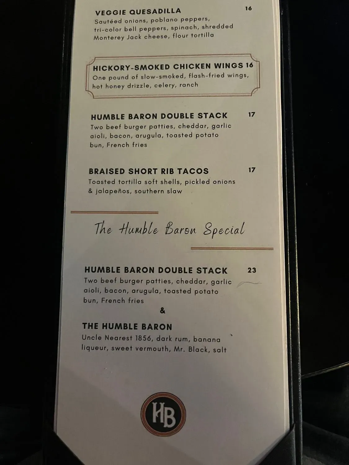 Menu 5