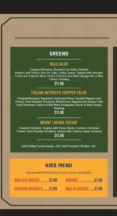 The Outpost by Valley Farm Menu - Updated November 2025