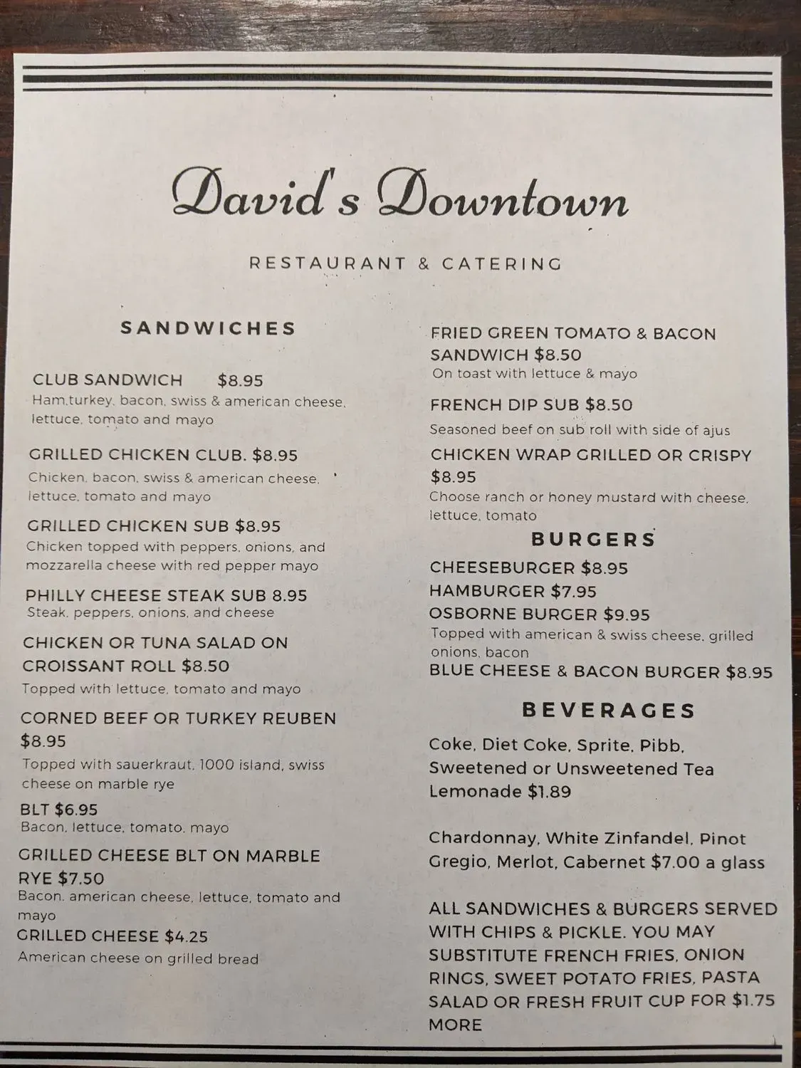 Menu 1