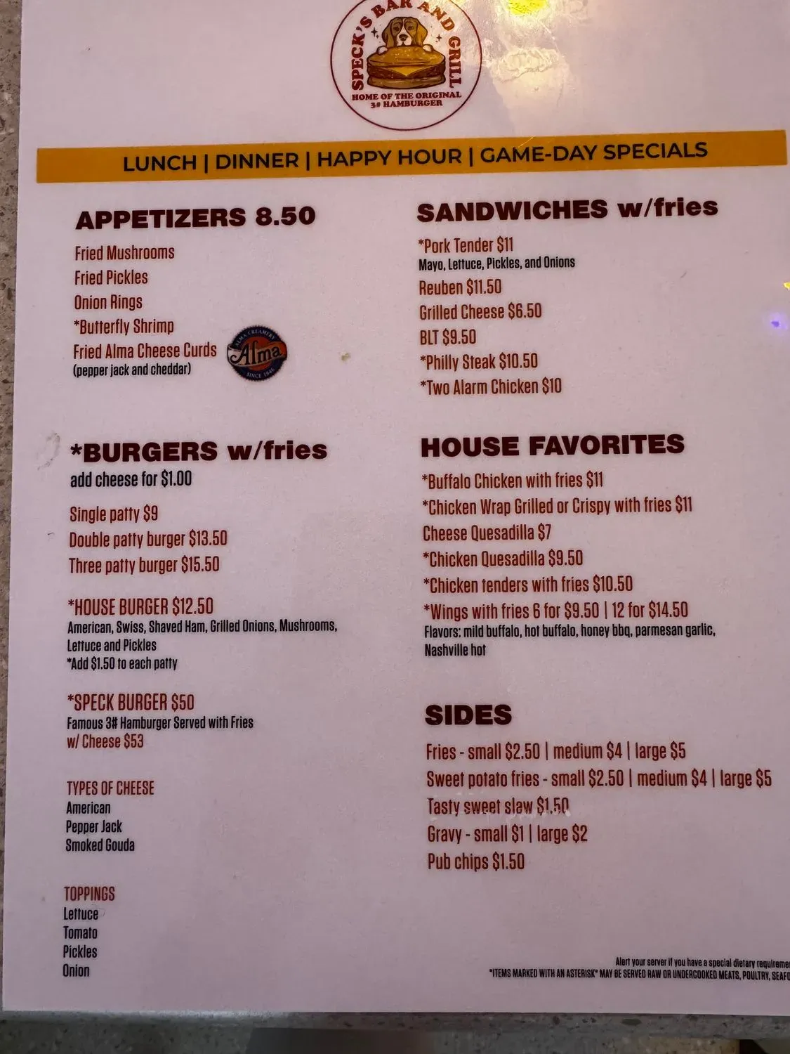 Menu 3