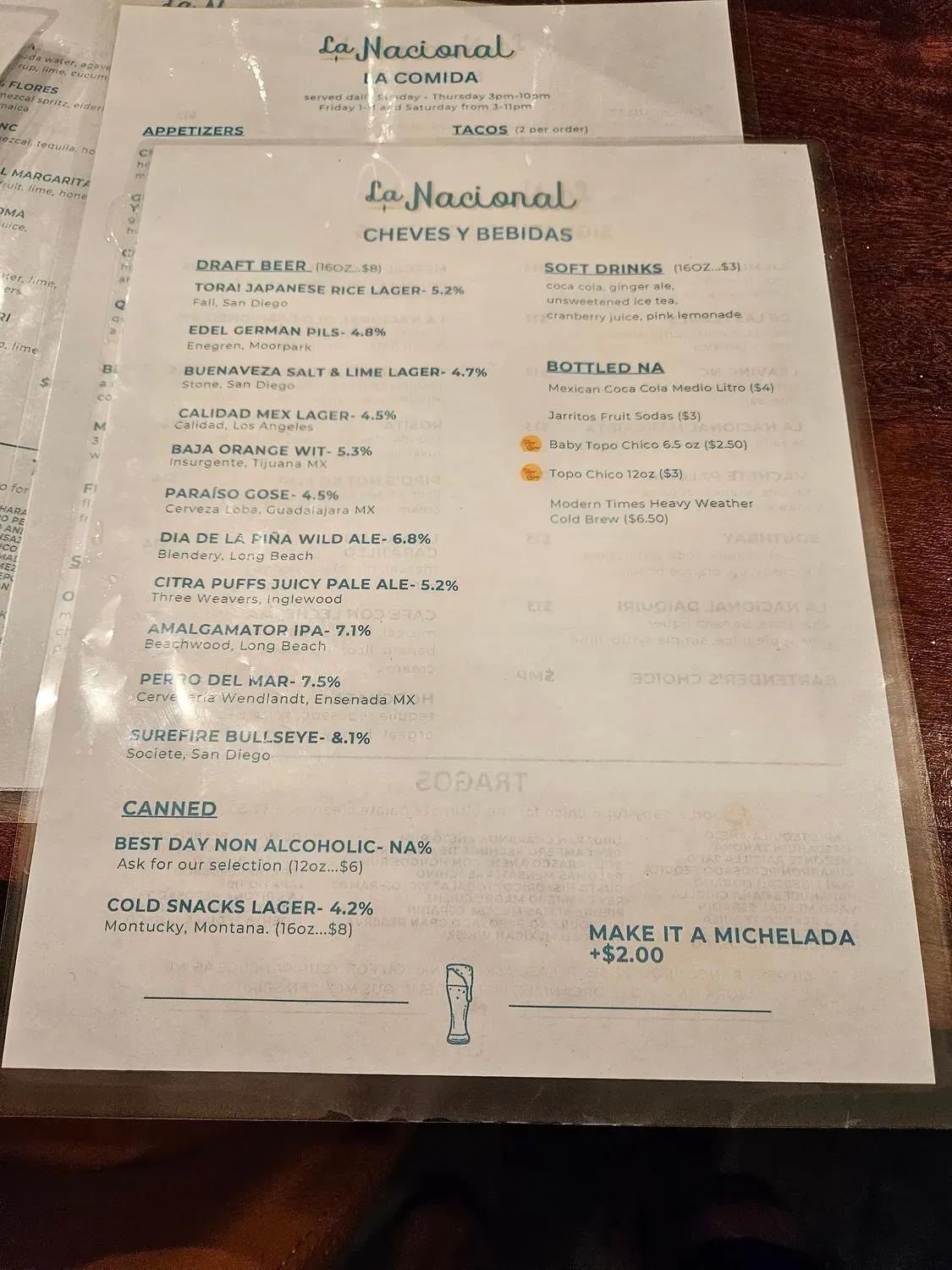 Menu 1