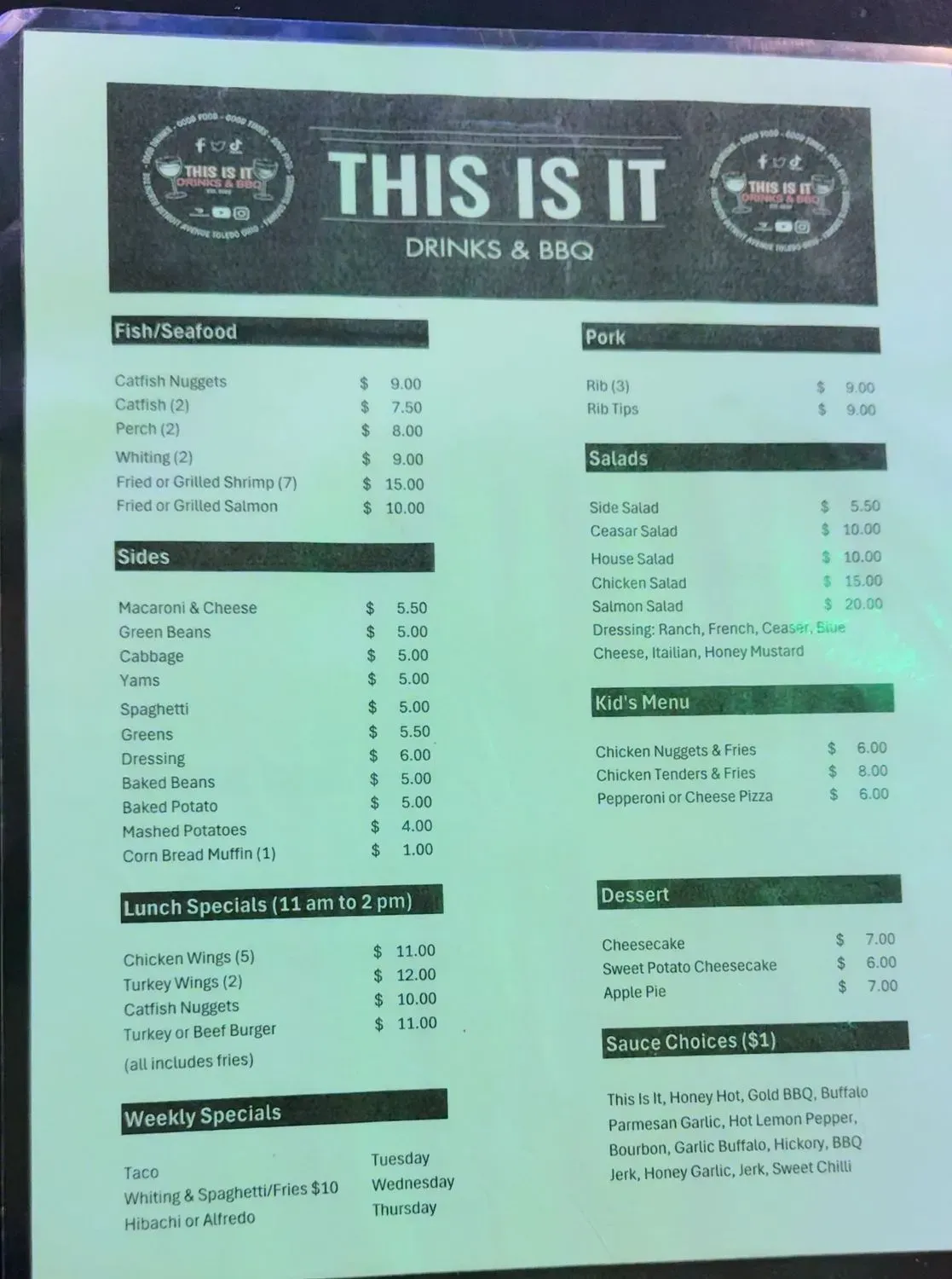 Menu 2